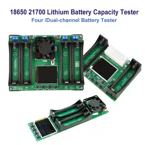 2/4 Channel 18650 Lithium Battery Capacity Tester Digital Battery Power Detector Module 18650 Battery Tester