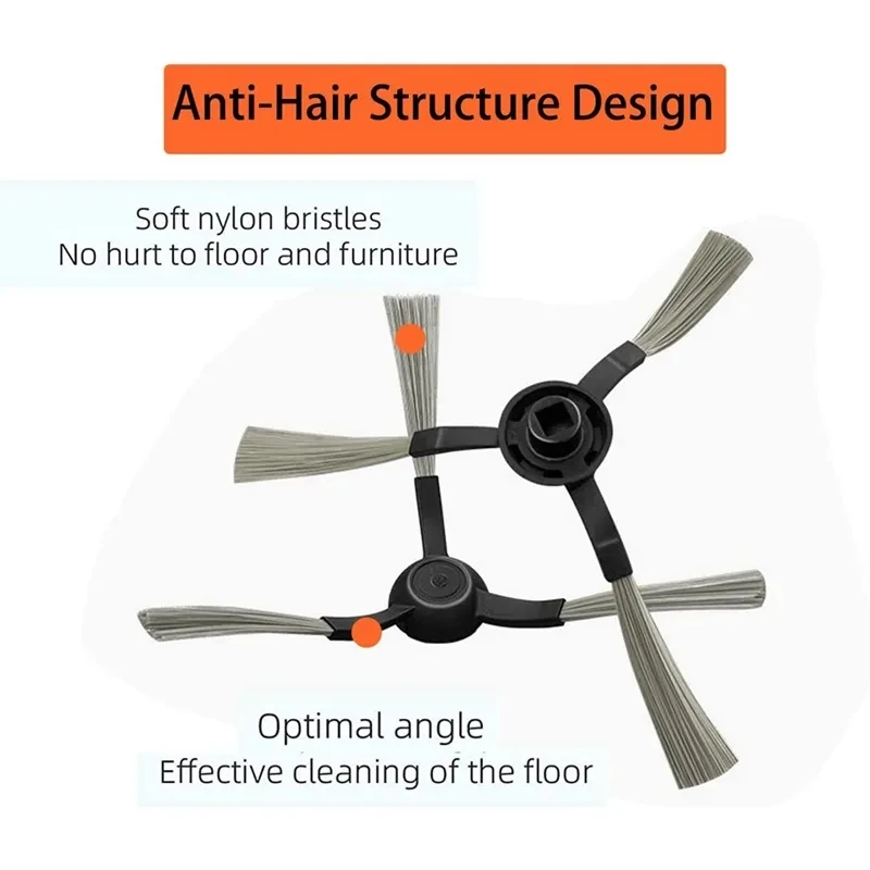 Replacement Accessories For WYZE Robot Vacuum Cleaner WVCR200S, Main Side Brush Hepa Filters