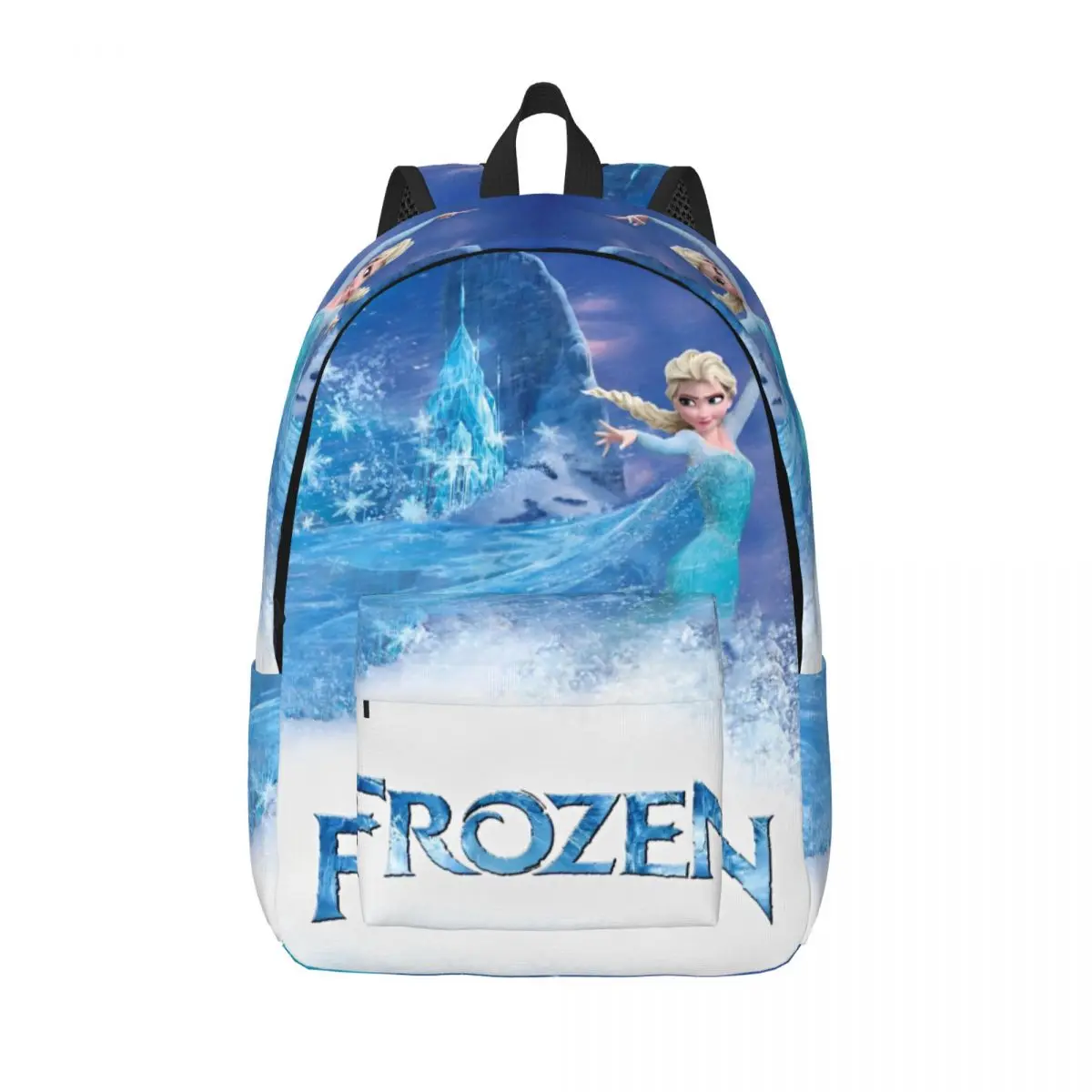 

Frozen Elsa Princess Dance Fashion Backpack with Pocket High School Business Cartoon Daypack for Men Women College Shoulder Bag