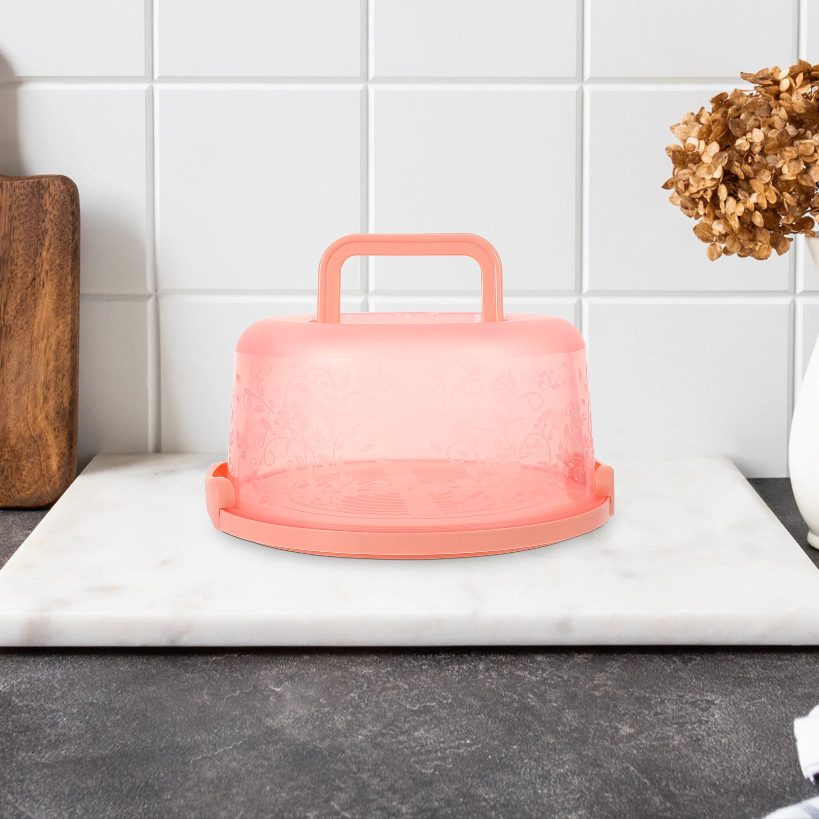 

Cake Box Tall Cakes Holder Handle Plastic Boxes Kitchen Baking Tool Tray Lid Packaging Container Gift Cake Boxes Box