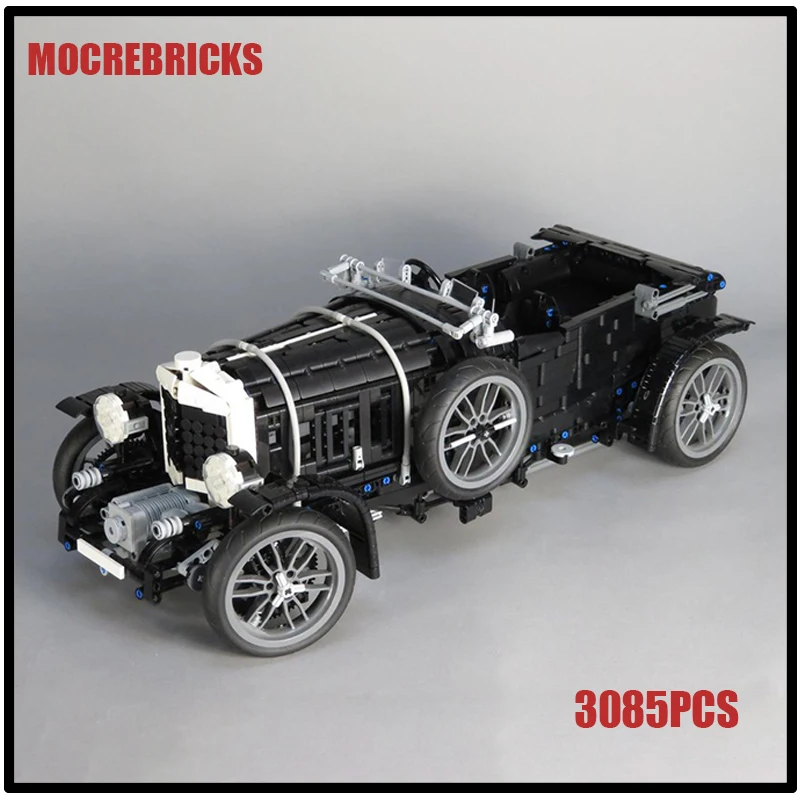 MOC Engineering Vehicle MOC-165049 Litre Supercharged Cars Technology Racing Cars Creative Building Blocks Toys Kid's Xmas Gifts