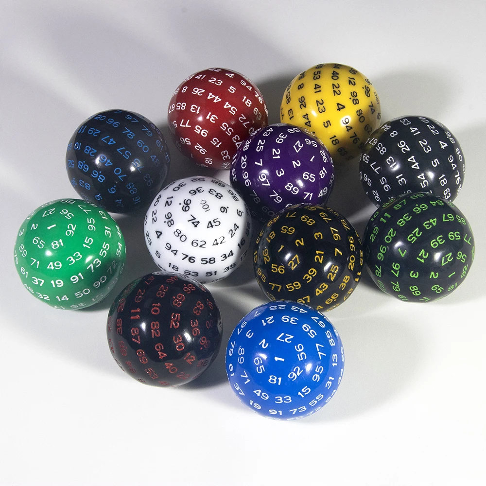 

1pc D100 Dice Polyhedral Game Dice with Bag for DND Role Playing Game Accessories, Perfect Gift for DND Player