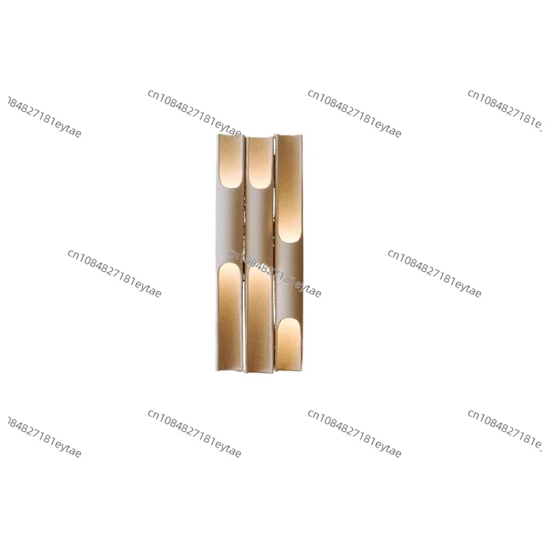 Postmodern Aluminium Slanted Wall Lamps Foyer Background Wall Decor Bedroom Aisle Personalized Long Strip Multi Head LED Sconces