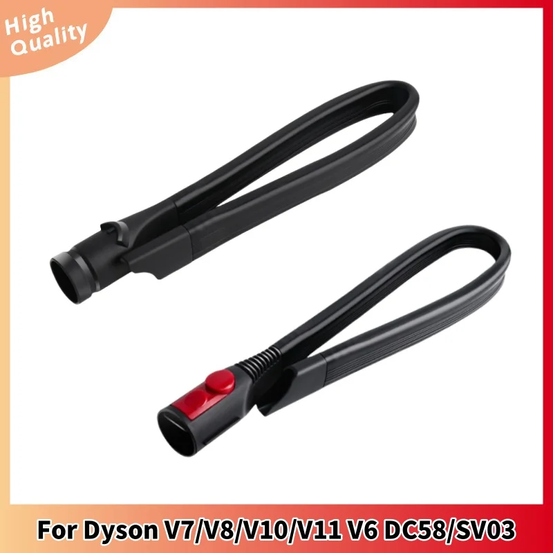 For Dyson V7/V8/V10/V11 V6 DC58/SV03 Vacuum Cleaner Flexible Long Suction Head Flat Soft Mouth Narrow Slit Extension Accessories