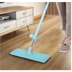 Free Hand Washing Flat Mop Floor Cleaning Mop Magic Cleaner Self-wring Mop 180 Degree Rotation Wet Dry Mop Home Cleaning Tool