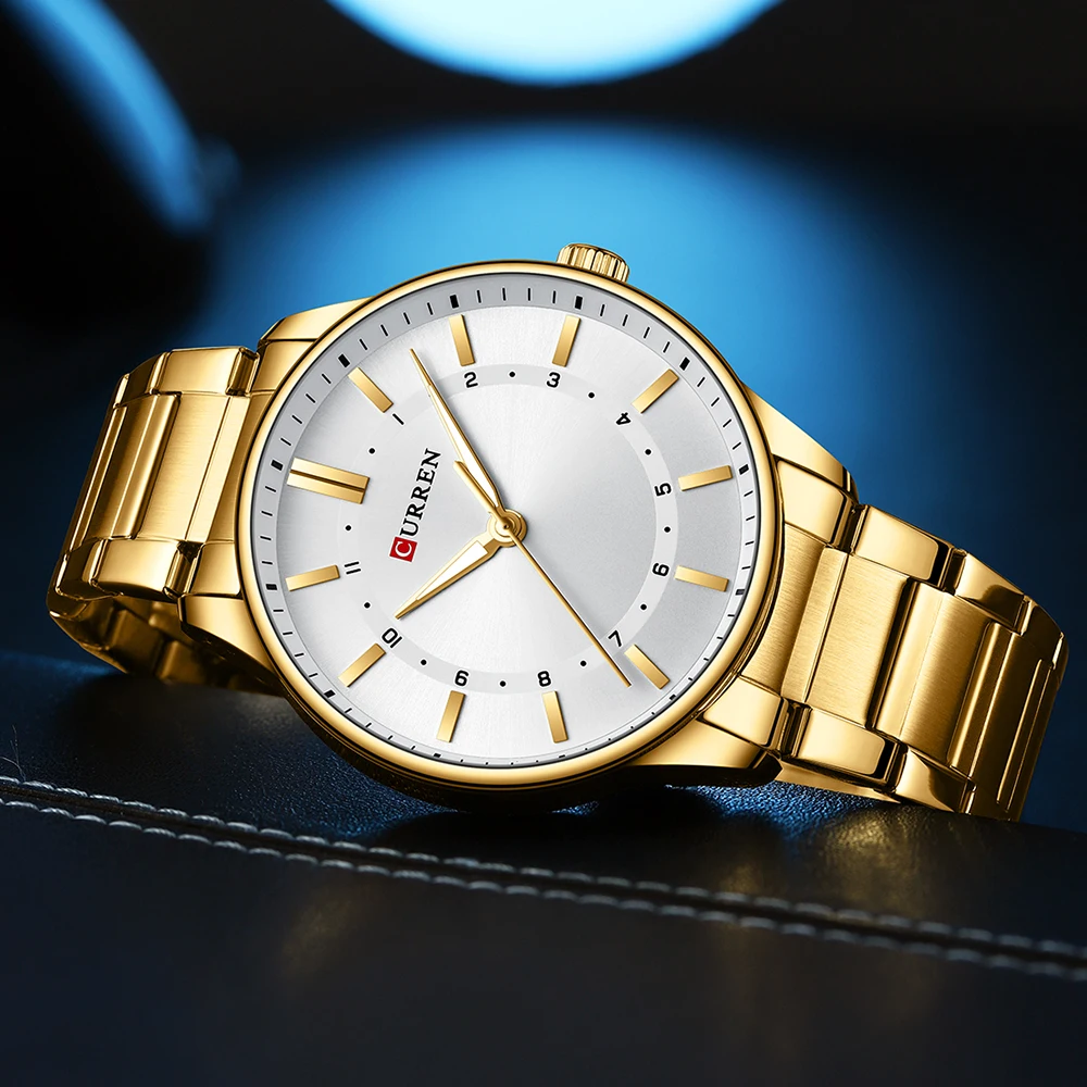 

CURREN модные спортивные часы мужские деловые кварцевые часы роскошные повседневные светящиеся часы из нержавеющей стали relogio masculino