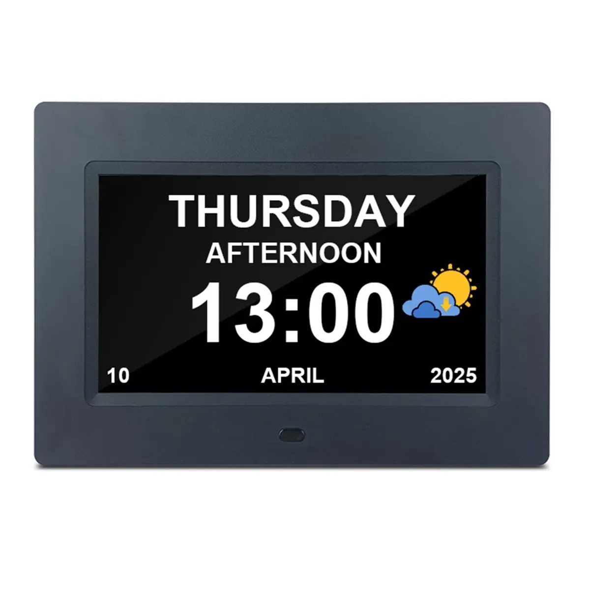 Promotion 7inch Digital Calendar Alarm Clock Automatic Dimming Large Dementia Alzheimers Medicine Time for the Elders EU Plug