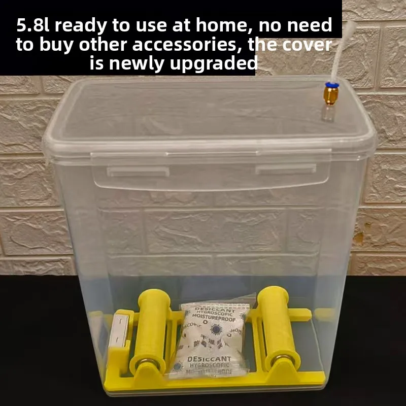 5.8L 3D Printer Filament Dry Box - Sealed Moisture-Proof/Dustproof Storage for 1KG PLA Spools