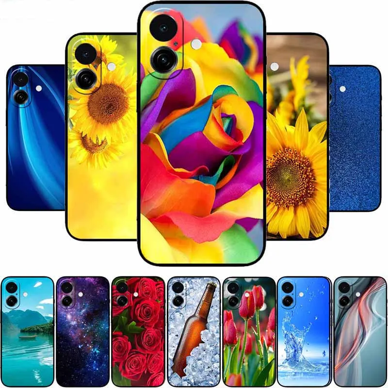 Capa tpu para iphone 17 coque moda imagem preto silicone macio capa traseira para iphone 17 capa de telefone para iphone17 funda para escudo