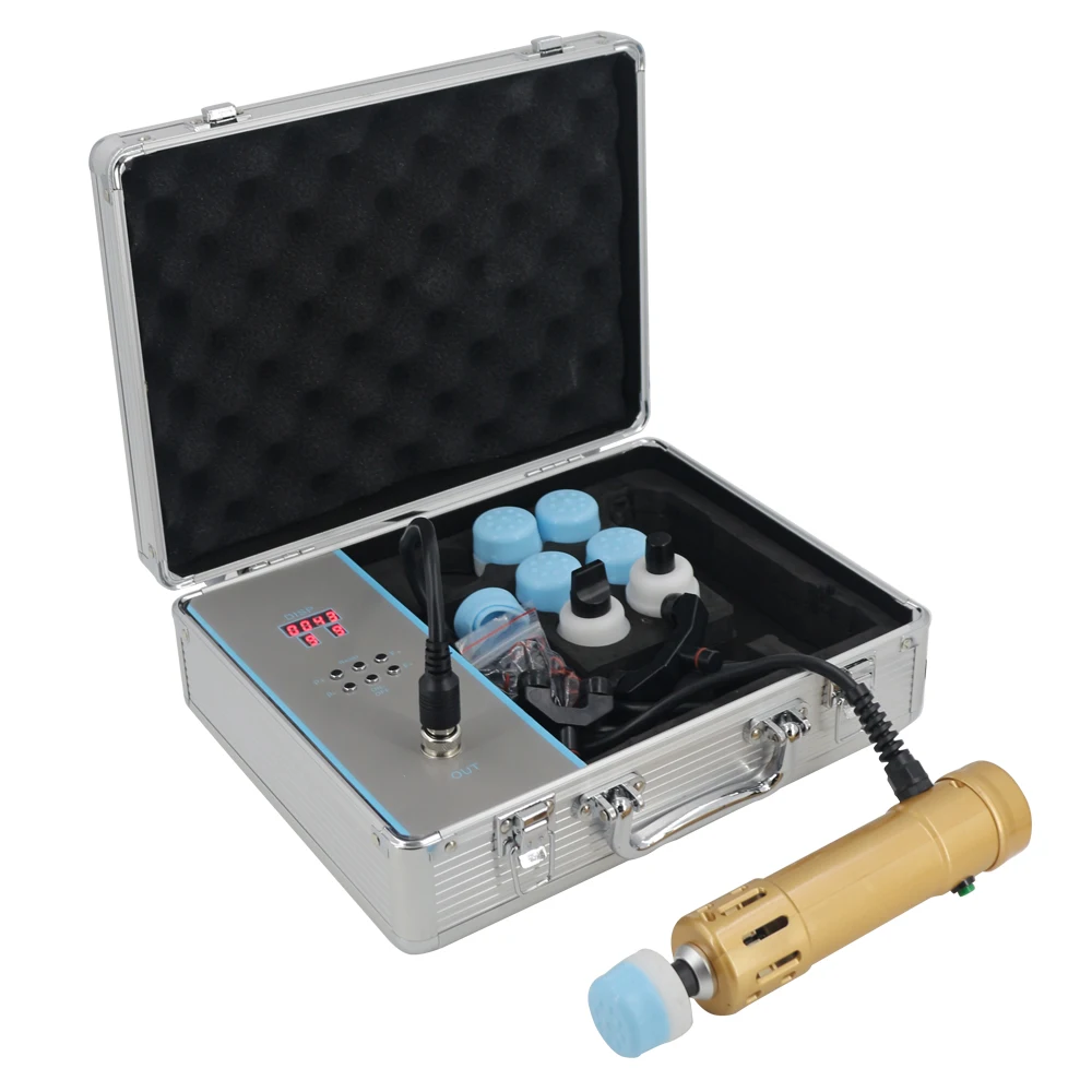 New Shockwave Therapy Machine 11 Heads For ED Treatment Joint Pain Relief Chiropractic Tool 2 IN 1 Shock Wave Portable Massager