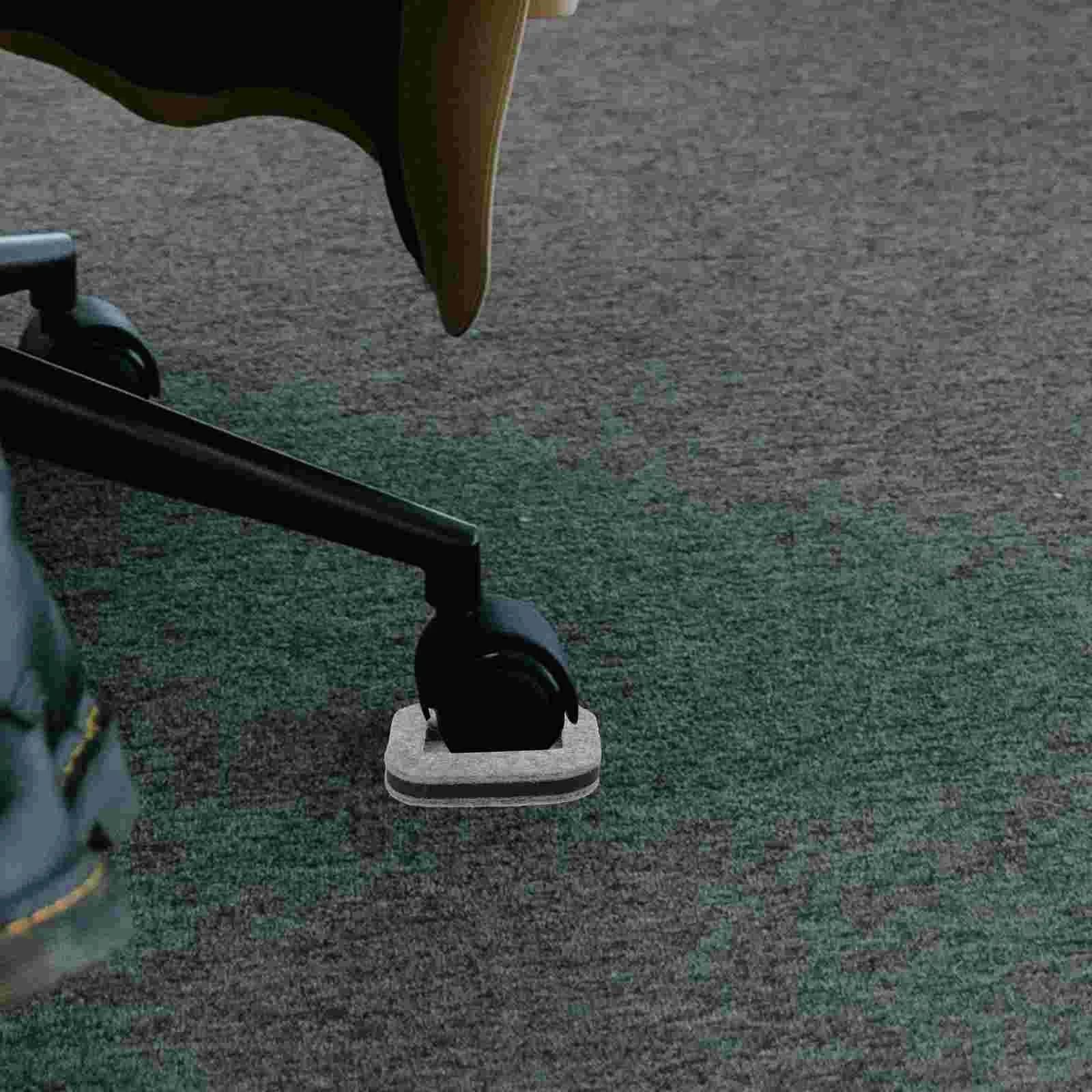 Mesa de Borracha Cup Caster Artefato Fixo, Rolha De Roda, Mesa Coasters, Pés Móveis, 4 Pcs