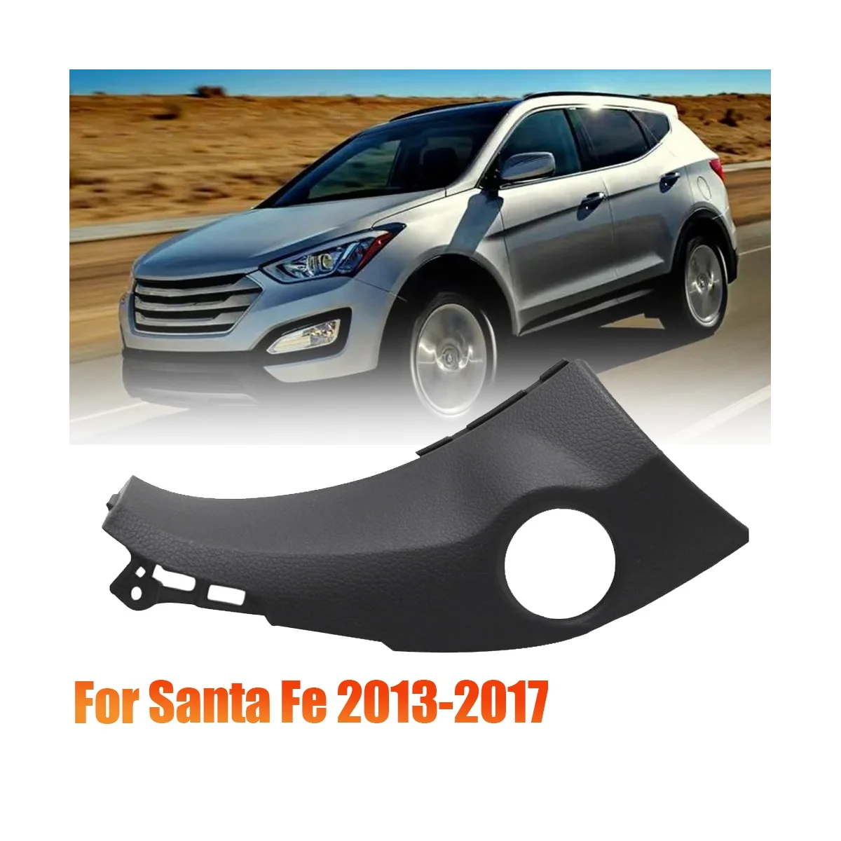 84780-2W100RYN Car Left Dash One Click Start Panel for Hyundai Santa Fe 2013-2017 C/PAD CTR Start Switch Trim Shock Pad