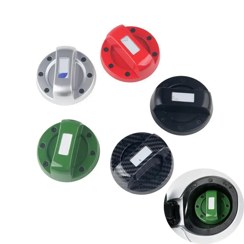Decorative ABS Fuel Tank Cap Cover Impact Resistant Fits 70mm Opening for All Passenger Vehicle Exterior Upgrade