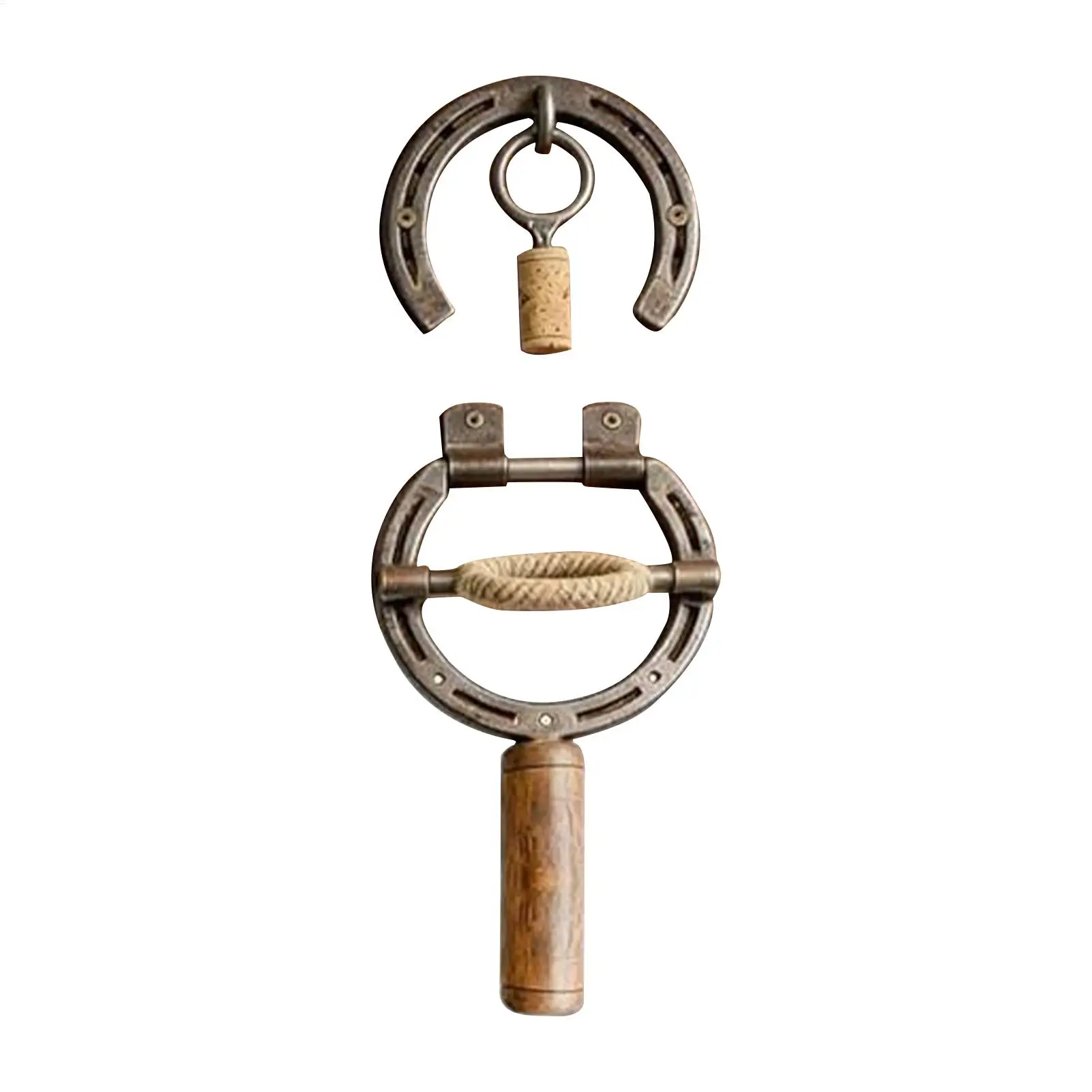 Retro industrial decoration bottle opener&unique gift for kitchen, rural horseshoe shaped bottle opener, wall mounted