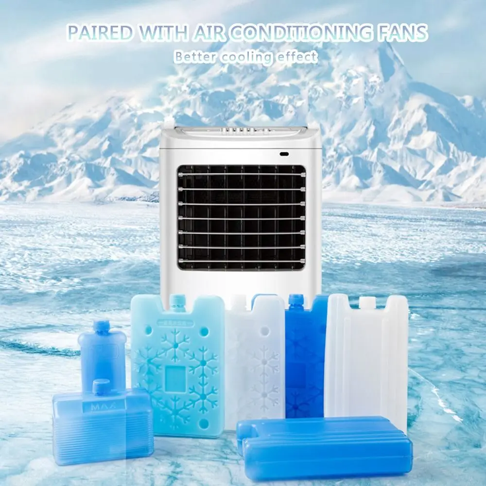 1/2/3PCS New PE Ice Box Reusable Refrigeration Air Conditioning Fan Ice Crystal Box Keep Fresh Picnic Cooler Box