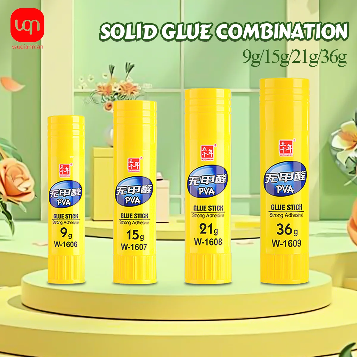 

WQN-3/6/12PCS White Solid Glue Sticks For Student Stationery DIY Scrapbook Solid Glue High Viscosity School Office Supplies9-36