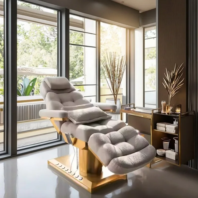 Modern Electric Lash Facial Bed for Beauty Salon Furniture Luxury Massage Tables & Beds Electric Vibrator Massage Bed