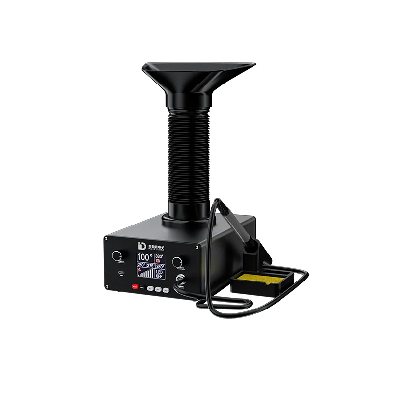 LY-TBK D201 2 in 1 Multi-Function Digital Intelligent Constant Temperature Soldering Iron SMD Station Built-in Smoke  sorber