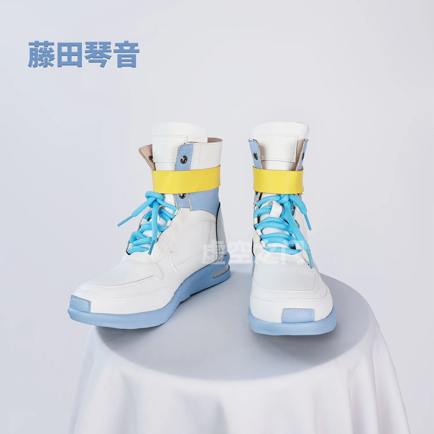 Anime THE IDOLM @ STER Kotone Fujita Cosplay Sapatos Botas Azul Mulher Adulto Adorável Carnaval Sapatos de Halloween