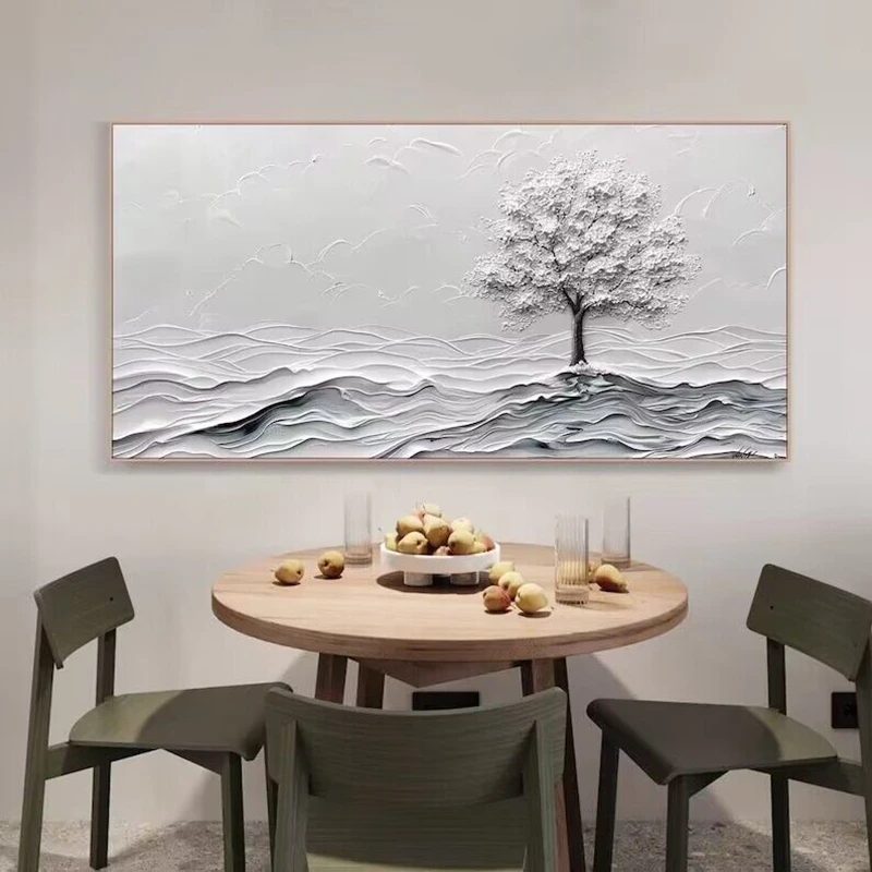 

Modern Abstract Wealth Tree Handmade Oil Painting Art Poster Living Room Decoration Painting Dining Room Living Sofa Background