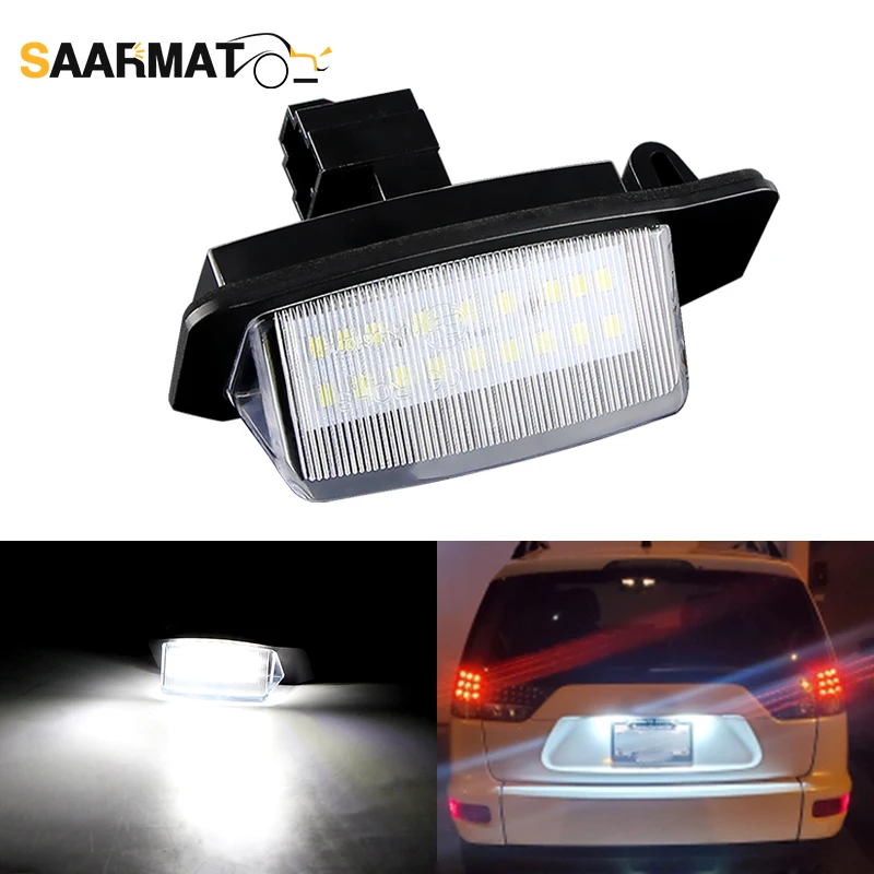 

2 шт. Canbus светодиодная лампа номерного знака для Mitsubishi Lancer Sportback Outlander 2006-2012 Peugeot 4007 Citroen C-Crosser