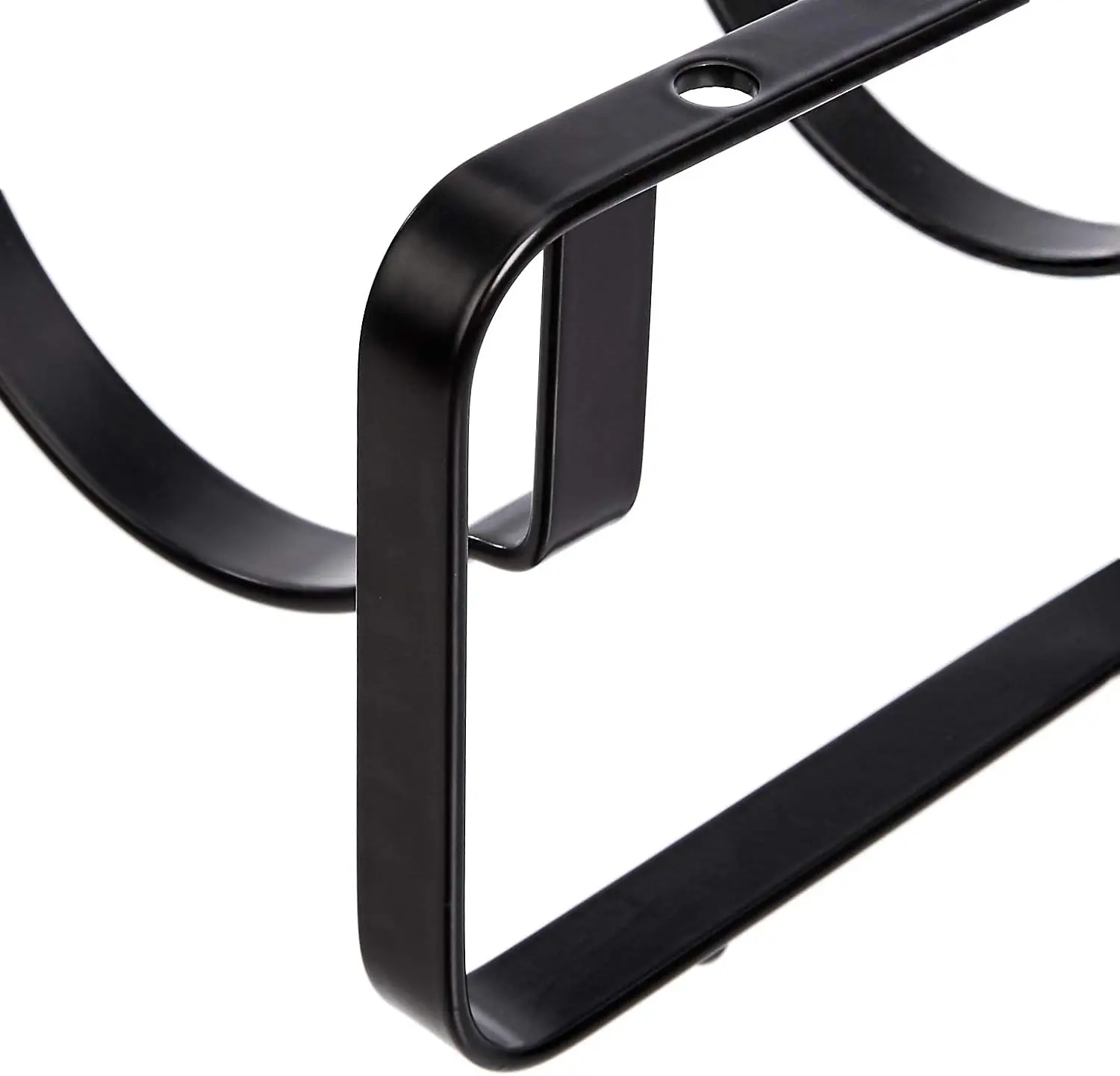 Stackable Metal Wine Rack for Tabletop, Black, Holds 4 Bottles, No Assembly Needed