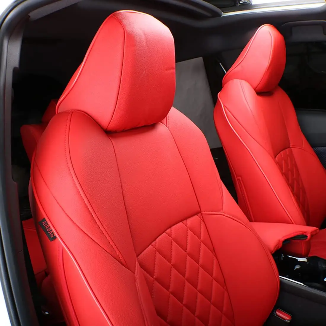 EKR Custom Fit Car Seat Covers For Honda Accord 2018-2026 EX/EX-L/Touring/Sport Rear 40/60 Sedan Split Full Set Leatherette Waterproof Car Protect Car Accessories
