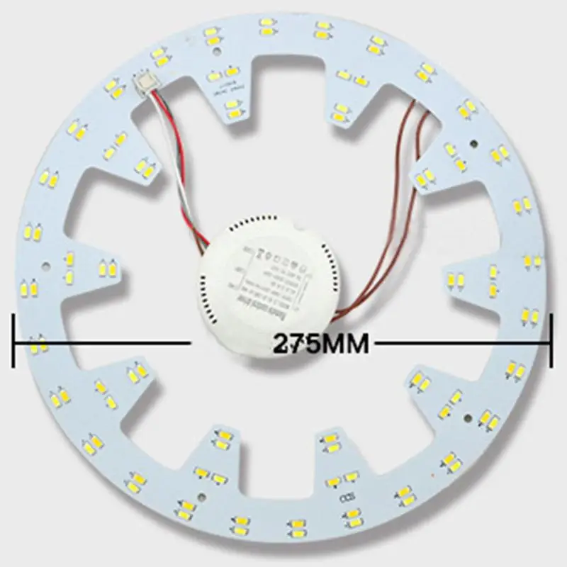 10.82 pol. de diâmetro 24w 96 leds 5730 smd três cores claras (branco quente + branco + branco macio) placa pcb de alumínio para luz de teto led