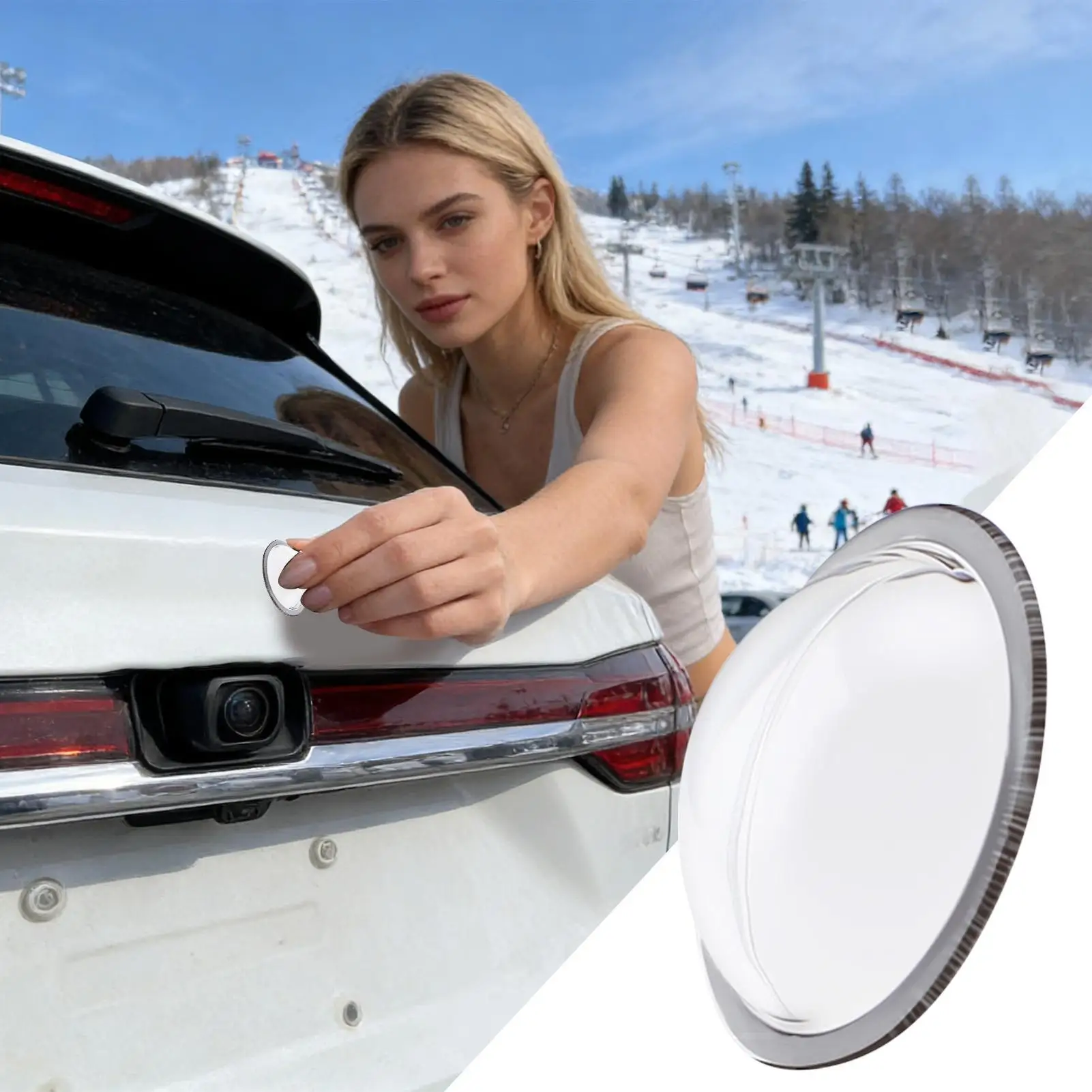2 Pieces Car Camera Lens Guard,Clear Anti Glare Anti Rain Shield,For Front Rear Camera Road Trip And Rainy Driving Use