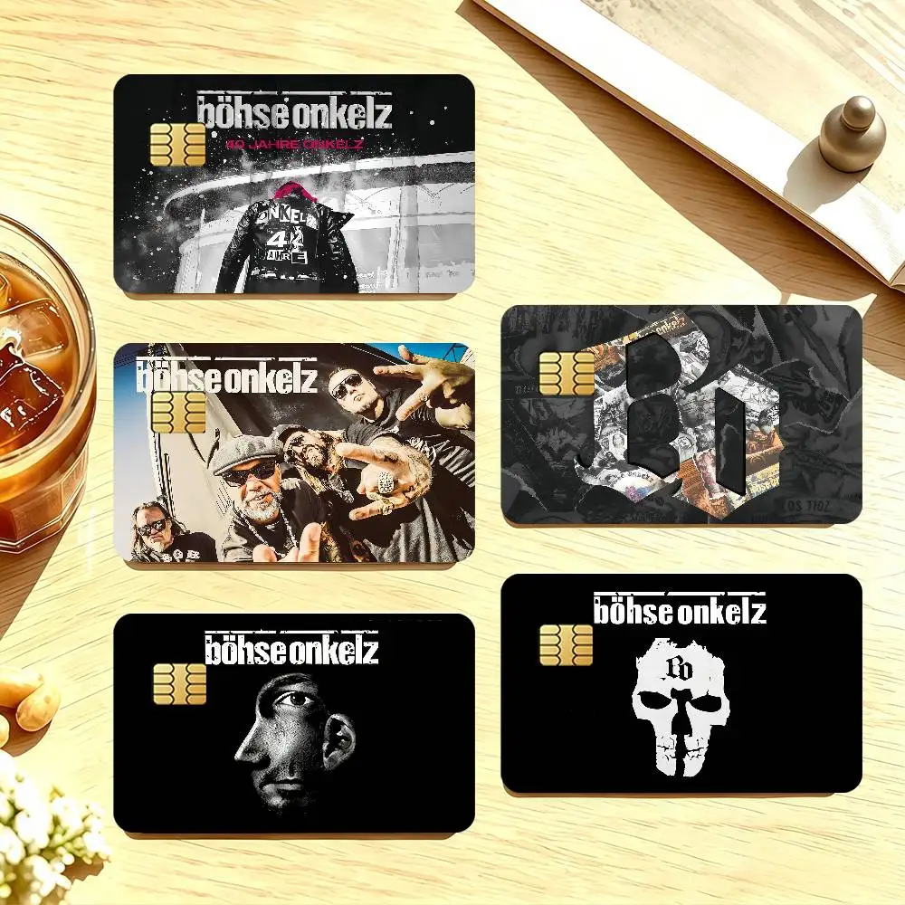 Band B-Bohse Onkelz-z Credit Card Skin Stickers For Bank Card Bus Metro Cards Waterproof Anti-Scratch Gift 4PCS