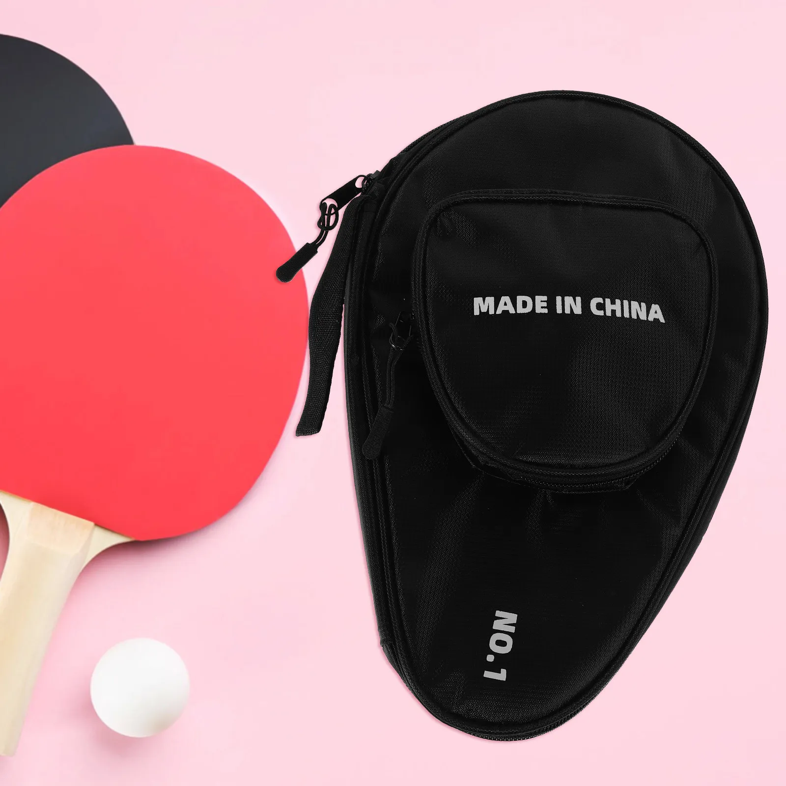 

Ping Pong Paddle Case Double Compartment Gourd Shape Protective Cover Storage Organizer Table Tennis Paddle Holder