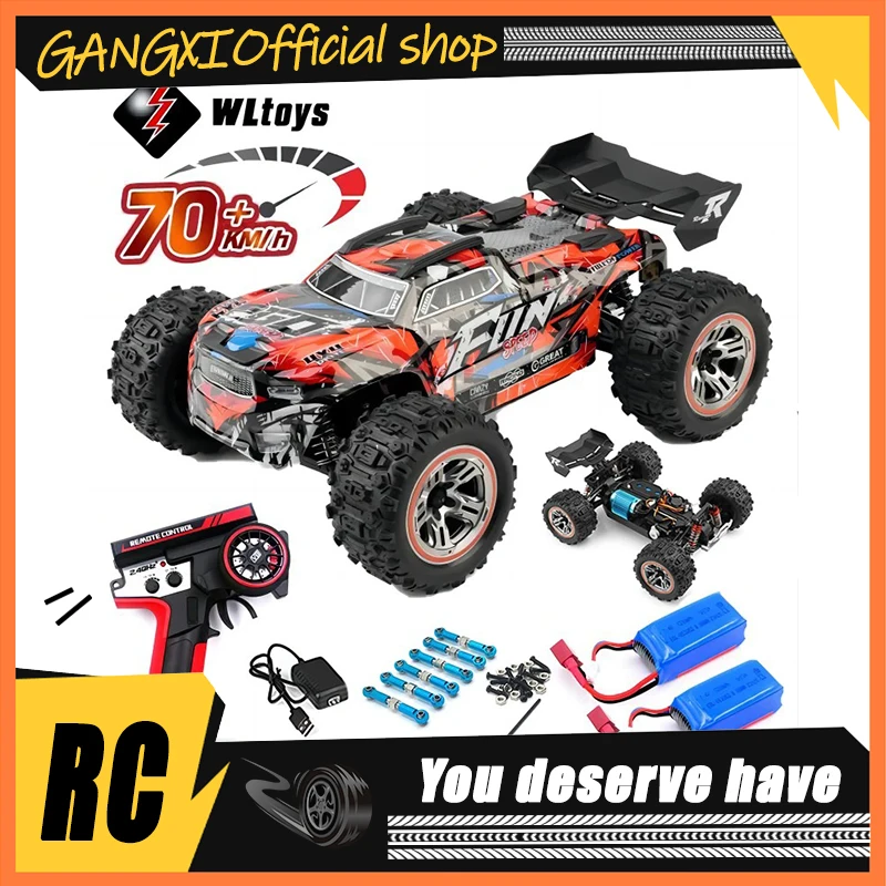 

WLtoys 184008 70KM/H 4WD RC Car Professional Monster Truck High Speed Drift Racing Remote Control Cars Children's Toys for Boys