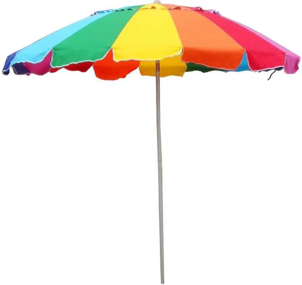 

Colorful Beach Umbrella with Carry Bag for Outdoor Sun Protection