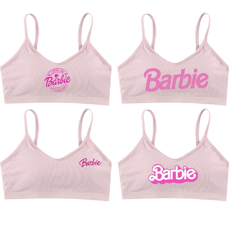 

Sexy Barbie Girls Bra Underwear Kawaii Anime Ladies Sports Crop Tops Vest Women Breathable Sleeveless Camisole Bralette Gift Toy