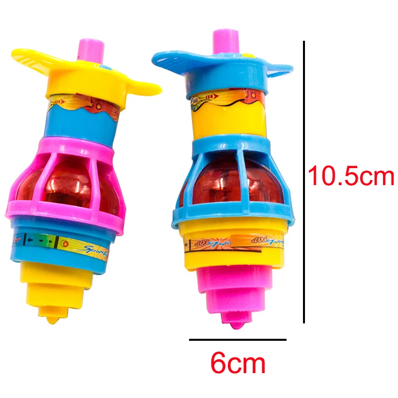 New Spinning Top Flash Luminous Tops Toy Colorful Top Spinning Ejection Classic Toy Flashing Led Gyroscope Children  Gifts