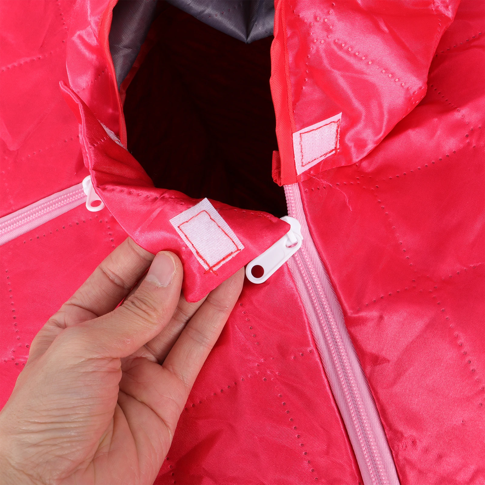 

Portable Steam Full Body Folding Sauna Box Home Use Red Color Waterproof Cloth High Strength Frame Easy Storage