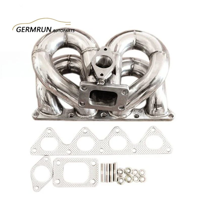 

STAINLESS STEEL T3 FLANGE 48MM TURBO MANIFOLD FOR HONDA CIVIC B16 B18 B-SERIES