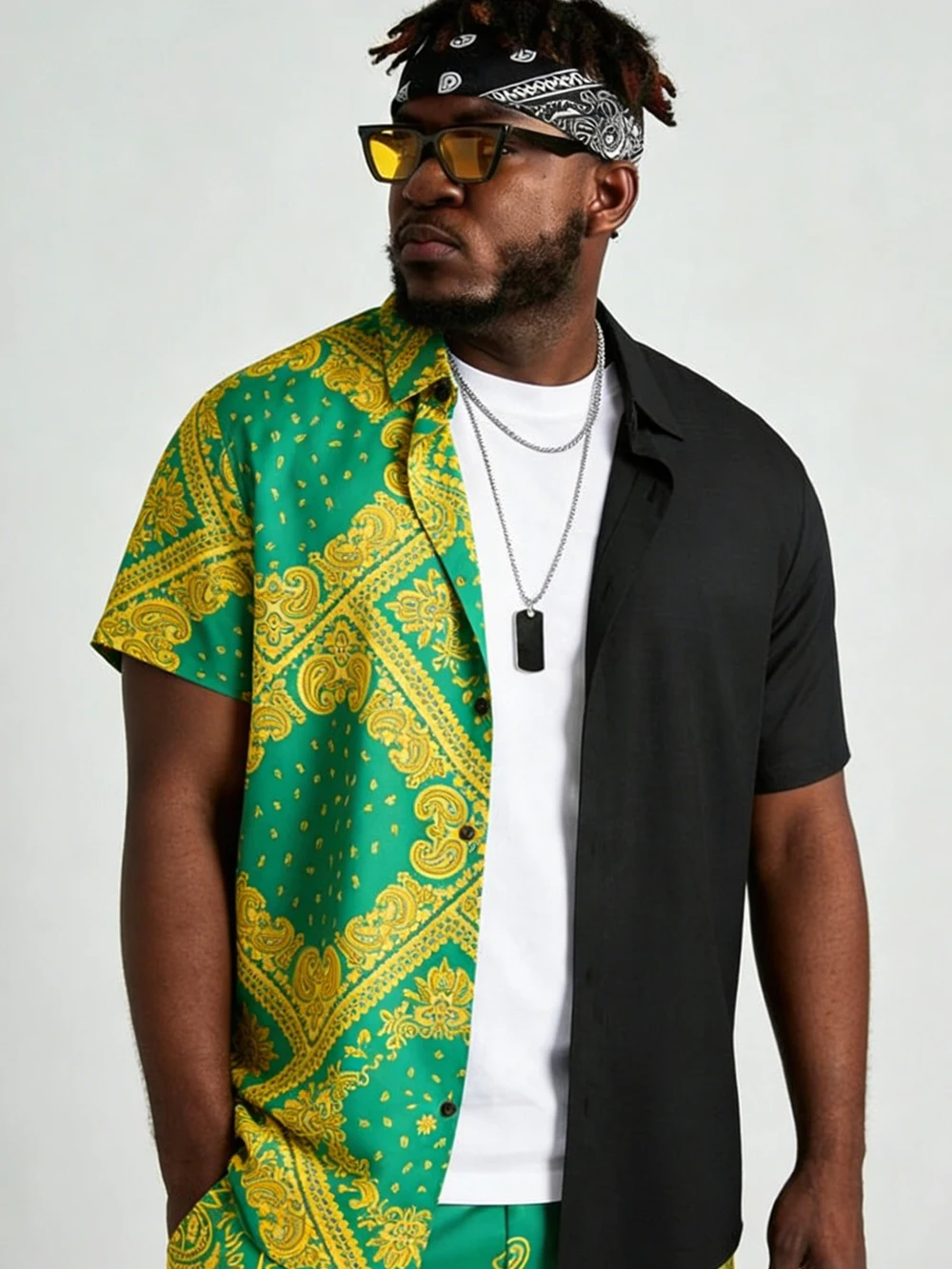 Men's Hot Selling Hawaiian Beach Hip Hop Style Shirt Multi Color Printed Shirt Outdoor Party Performance Designer Men's Clothing