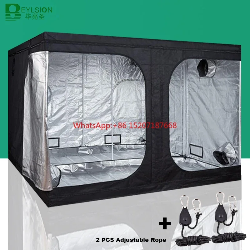 

BEYLSION 600D Grow Tent Grow Box Grow Indoor Tent Hydroponics Dark Room Grow Plants For Light Growing Plant Greenhouse+Rope Kit