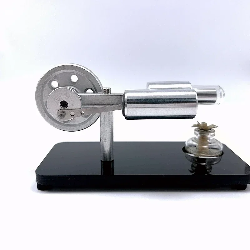 

Single Cylinder Stirling Engine Metal Micro Generator DIY Physics Experiments Toys for Kids Adults Gifts