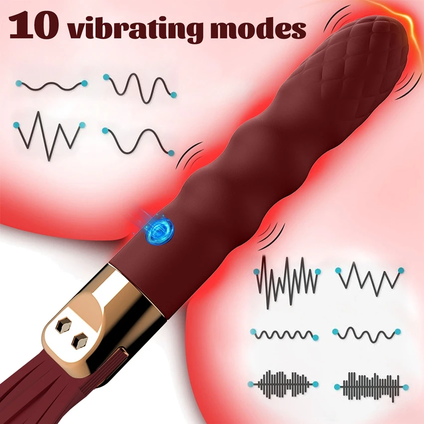 Vibrators Whip For Women G Spot Massager Clitoris Stimulator Rechargeable Anal Plug Sex Toy for Couple Flirt Adults 18 BDSM Tool