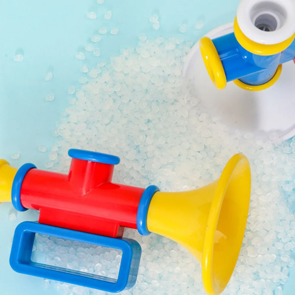1 szt. Wytrzymała plastikowa trąbka dla dzieci, instrument muzyczny, głośne wydobywanie dźwięku, kreatywna zabawka edukacyjna, trąbka-zabawka