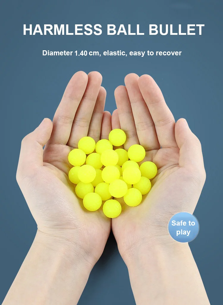 TPE Soft Bullet Refill Pack สําหรับ Nerf Hyper ปืนของเล่นยืดหยุ่นลูกกระสุน 50 รอบเด็กปืนอุปกรณ์เสริมสําหรับเด็กผู้ใหญ่