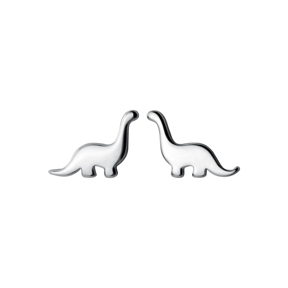 Modian Cute Tiny Animal Dinosaur Silver Studs Ear Fashion Exquisite 925 Sterling Silver Lovely Stud Earrings For Women Jewelry