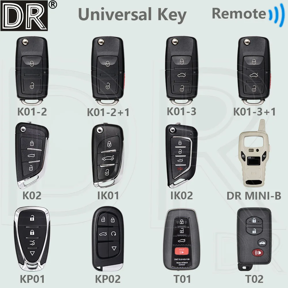DR Blank Car Key For Audi VW Fiat GMC Hyundai Kia Peugeot Citroen Opel Jeep Dodge Chevrolet Renault Toyota Lexus Mitsubishi...