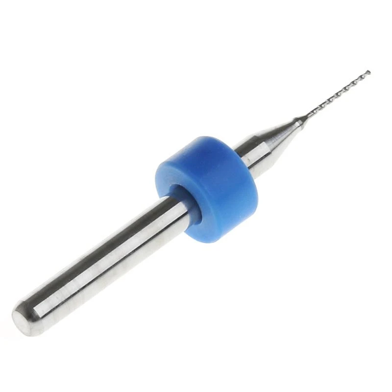 Y1AD baru 10pc 0.5mm Tip 1/8 "Shank Flute Micro PCB Bit Bit