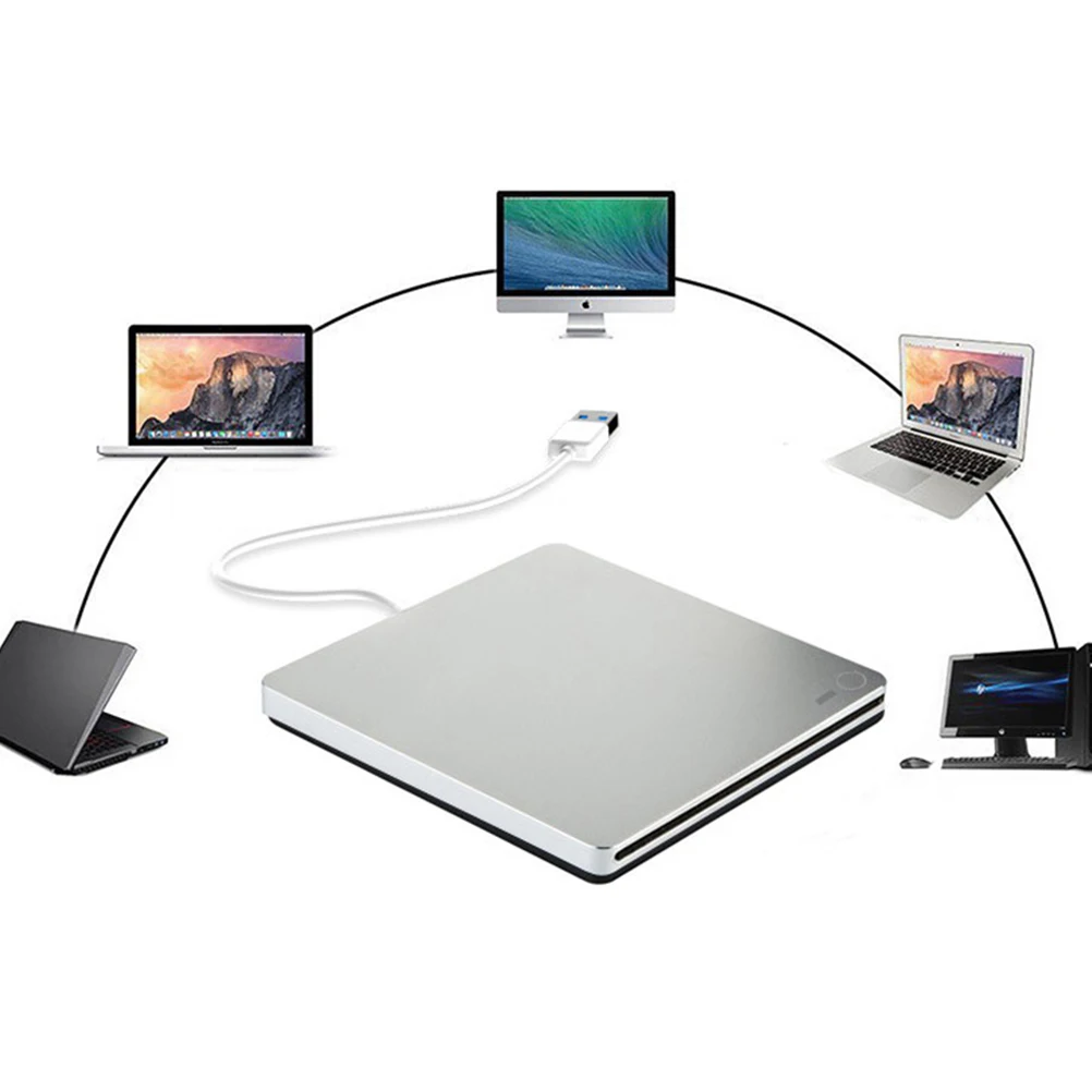 

1Set Type-C External Dvd Burner Dual Interface USB 3.0 Portable Lightweight Ultra Thin Fast Transmission External Dvd Burner
