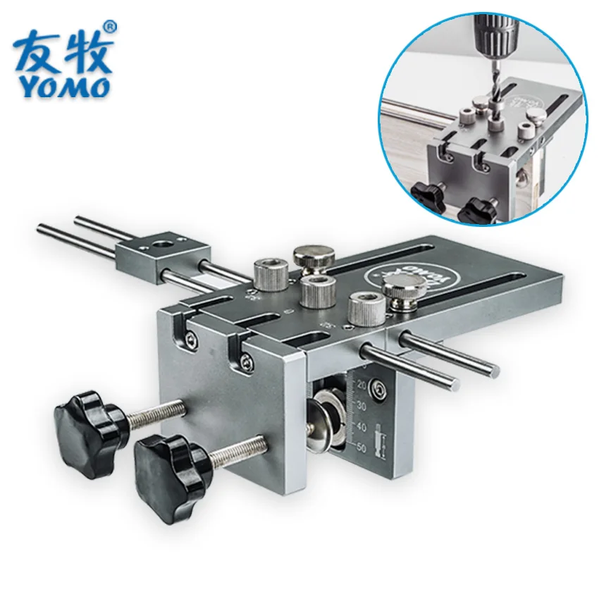 Upgrade Dowelling Jig for Furniture Fast Connecting Disassemble3 In 1 Woodworking Drill Locator For Punching Tools Kit