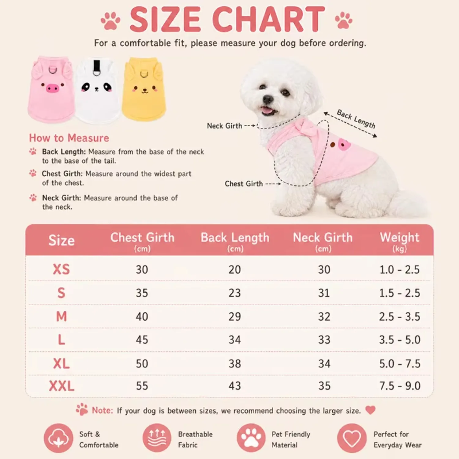 Dog Clothes for Small Dogs Thin Cute Dog Vest Puppy Clothes Breathable Chihuahua Clothes Cat Vest Teddy Bulldog Pet Supplies