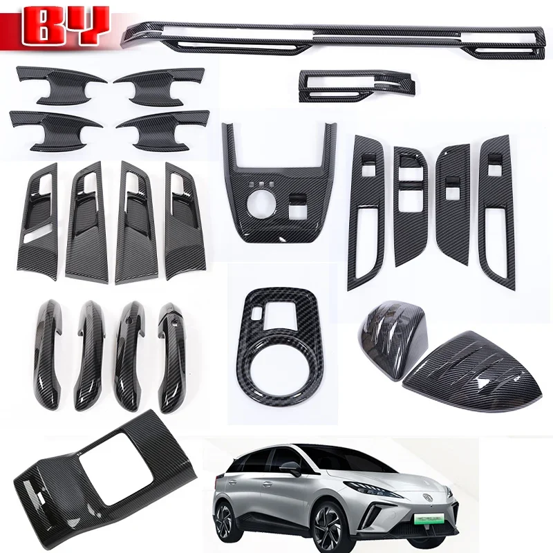 LHD RHD For MG 4 MG4 EV Mulan 2022 2023 2024 Interior Accessories Window Switch Inner Door Handle Cover Gear Shift Panel Trim